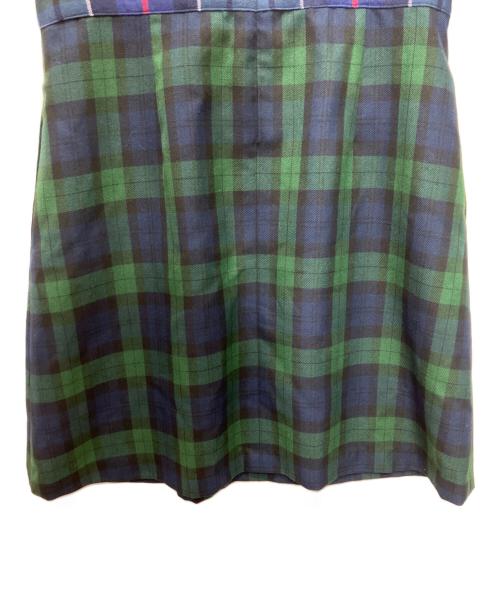 PAMEO POSE（パメオポーズ）PAMEO POSE (パメオポーズ) Plaid Ruffle Mini Dress/.プレイドラッフルミニドレス グリーン サイズ:Mの古着・服飾アイテム