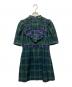 PAMEO POSE（パメオポーズ）の古着「Plaid Ruffle Mini Dress/.プレイドラッフルミニドレス」｜グリーン