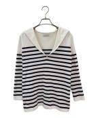 MADISON BLUEマディソンブルー）の古着「SAILOR BORDER L/S TEE」｜ホワイト
