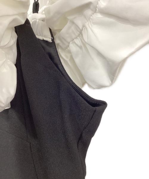 Snidel（スナイデル）Snidel (スナイデル) パフスリワンピ ブラック サイズ:０の古着・服飾アイテム