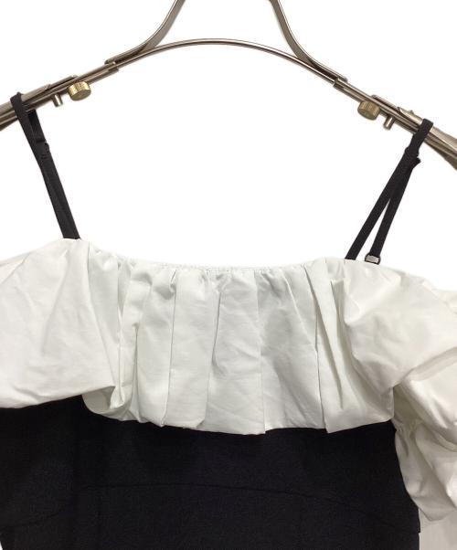 Snidel（スナイデル）Snidel (スナイデル) パフスリワンピ ブラック サイズ:０の古着・服飾アイテム