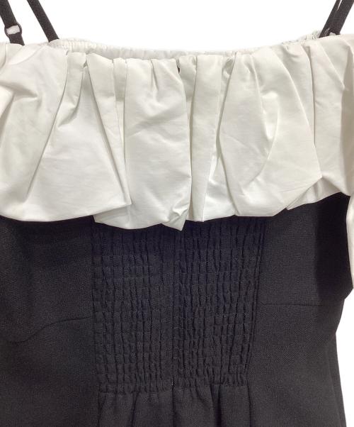 Snidel（スナイデル）Snidel (スナイデル) パフスリワンピ ブラック サイズ:０の古着・服飾アイテム