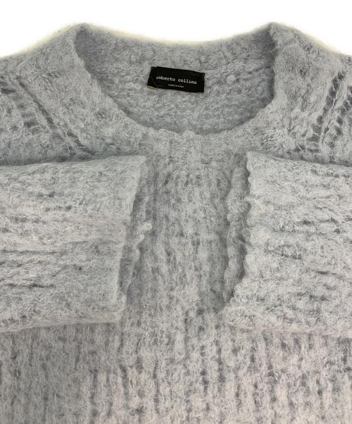 ROBERTO COLLINA（ロベルトコリーナ）ROBERTO COLLINA (ロベルトコリーナ) クルーネックニット スカイブルー サイズ:Sの古着・服飾アイテム