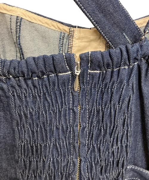 CASA FLINE（カーサフライン）CASA FLINE (カーサフライン) フロントホックデニムロングワンピース インディゴ サイズ:freeの古着・服飾アイテム