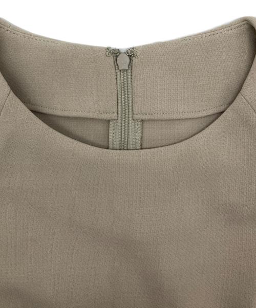 Noble（ノーブル）Noble (ノーブル) ダブルツイルコクーンワンピース ベージュ サイズ:36の古着・服飾アイテム