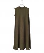HaaTハート）の古着「RADIAL LINE KNIT」｜カーキ