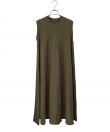 HaaT（ハート）の古着「RADIAL LINE KNIT」｜カーキ