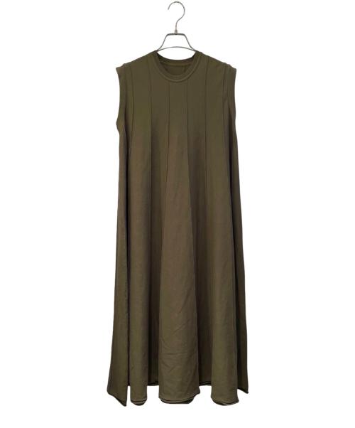 HaaT（ハート）HaaT (ハート) RADIAL LINE KNIT カーキ サイズ:2の古着・服飾アイテム