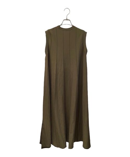 HaaT（ハート）HaaT (ハート) RADIAL LINE KNIT カーキ サイズ:2の古着・服飾アイテム