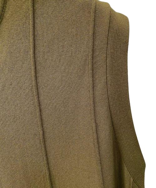 HaaT（ハート）HaaT (ハート) RADIAL LINE KNIT カーキ サイズ:2の古着・服飾アイテム