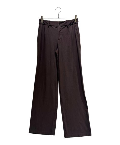 Haat isseymiyake（ハート イッセイ ミヤケ）Haat isseymiyake (ハート イッセイ ミヤケ) NYLON STRETCH BOTTOM/HA61JF174 ブラウン サイズ:2の古着・服飾アイテム