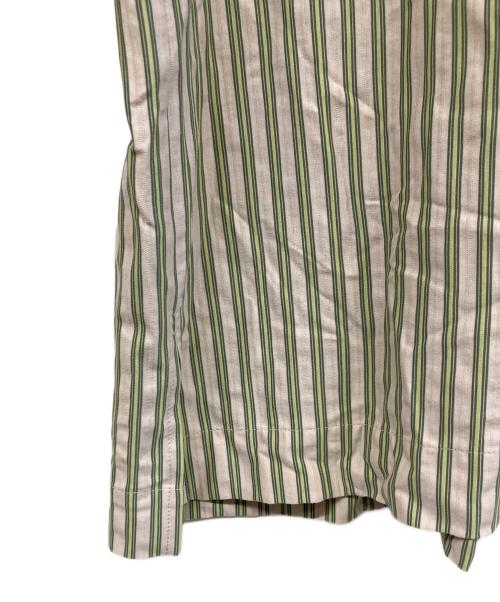 HOMME PLISSE ISSEY MIYAKE（オム プリッセ イッセイ ミヤケ）HOMME PLISSE ISSEY MIYAKE (オム プリッセ イッセイ ミヤケ) STRIPE JERSEY グリーン サイズ:2の古着・服飾アイテム