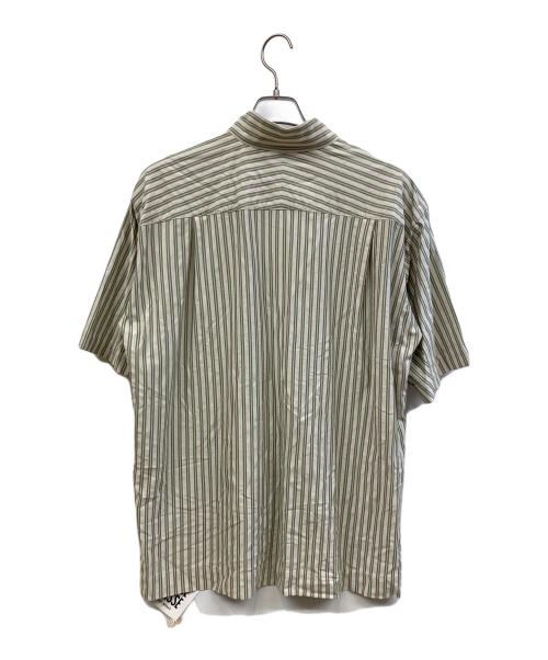 HOMME PLISSE ISSEY MIYAKE（オム プリッセ イッセイ ミヤケ）HOMME PLISSE ISSEY MIYAKE (オム プリッセ イッセイ ミヤケ) STRIPE JERSEY グリーン サイズ:2の古着・服飾アイテム