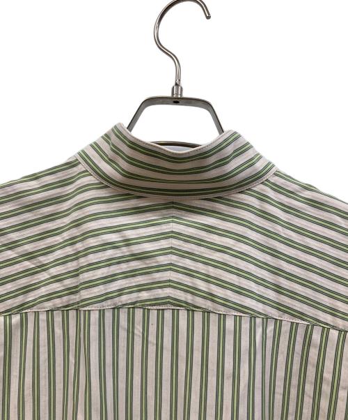 HOMME PLISSE ISSEY MIYAKE（オム プリッセ イッセイ ミヤケ）HOMME PLISSE ISSEY MIYAKE (オム プリッセ イッセイ ミヤケ) STRIPE JERSEY グリーン サイズ:2の古着・服飾アイテム