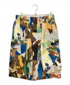HOMME PLISSE ISSEY MIYAKEオム プリッセ イッセイ ミヤケ）の古着「PALETTE MARBLED/パレットマーブルハーフパンツ」｜マルチカラー