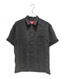 SUPREME（シュプリーム）の古着「Mesh Stripe S/S Shirt/半袖メッシュシャツ」｜ブラック