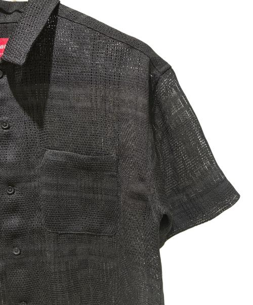 SUPREME（シュプリーム）SUPREME (シュプリーム) Mesh Stripe S/S Shirt/半袖メッシュシャツ ブラック サイズ:Sの古着・服飾アイテム
