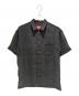 SUPREME（シュプリーム）の古着「Mesh Stripe S/S Shirt/半袖メッシュシャツ」｜ブラック