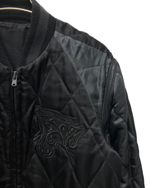 NUMBER (N)INE（ナンバーナイン）NUMBER (N)INE (ナンバーナイン) ナンバーナイン/シルクスカジャン04S/S DREAM BABY DREAM/アーカイブ ブラック サイズ:2の古着・服飾アイテム