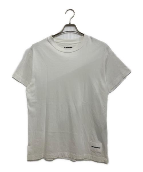 JIL SANDER+（ジルサンダープラス）JIL SANDER+ (ジルサンダープラス) ロゴラベル Tシャツ ホワイト サイズ:Sの古着・服飾アイテム