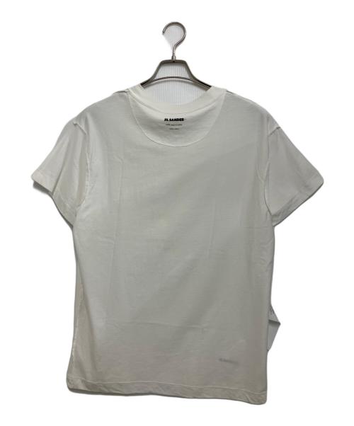 JIL SANDER+（ジルサンダープラス）JIL SANDER+ (ジルサンダープラス) ロゴラベル Tシャツ ホワイト サイズ:Sの古着・服飾アイテム
