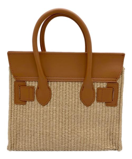 VIOLAd'ORO（ヴィオラドーロ）VIOLAd'ORO (ヴィオラドーロ) ラフィアシートレザーBAG ブラウン 未使用品の古着・服飾アイテム