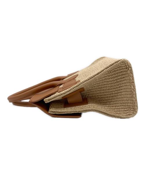 VIOLAd'ORO（ヴィオラドーロ）VIOLAd'ORO (ヴィオラドーロ) ラフィアシートレザーBAG ブラウン 未使用品の古着・服飾アイテム