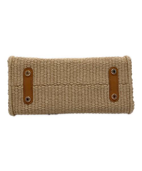 VIOLAd'ORO（ヴィオラドーロ）VIOLAd'ORO (ヴィオラドーロ) ラフィアシートレザーBAG ブラウン 未使用品の古着・服飾アイテム