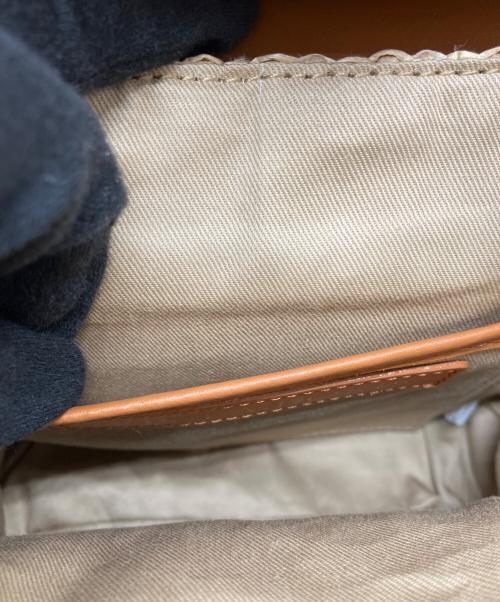 VIOLAd'ORO（ヴィオラドーロ）VIOLAd'ORO (ヴィオラドーロ) ラフィアシートレザーBAG ブラウン 未使用品の古着・服飾アイテム