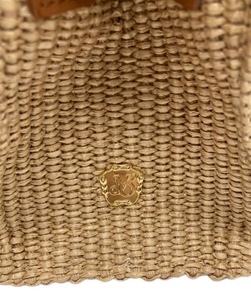 VIOLAd'ORO（ヴィオラドーロ）VIOLAd'ORO (ヴィオラドーロ) ラフィアシートレザーBAG ブラウン 未使用品の古着・服飾アイテム