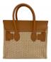 VIOLAd'ORO (ヴィオラドーロ) ラフィアシートレザーBAG ブラウン 未使用品：13000円