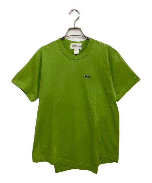 LACOSTE（ラコステ）LACOSTE (ラコステ) COMME des GARCONS SHIRT (コムデギャルソンシャツ) 変形TEE グリーン サイズ:S 未使用品の古着・服飾アイテム