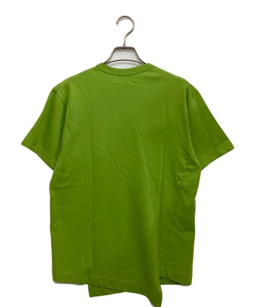 LACOSTE（ラコステ）LACOSTE (ラコステ) COMME des GARCONS SHIRT (コムデギャルソンシャツ) 変形TEE グリーン サイズ:S 未使用品の古着・服飾アイテム