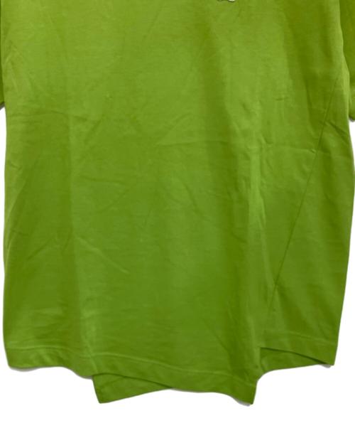 LACOSTE（ラコステ）LACOSTE (ラコステ) COMME des GARCONS SHIRT (コムデギャルソンシャツ) 変形TEE グリーン サイズ:S 未使用品の古着・服飾アイテム