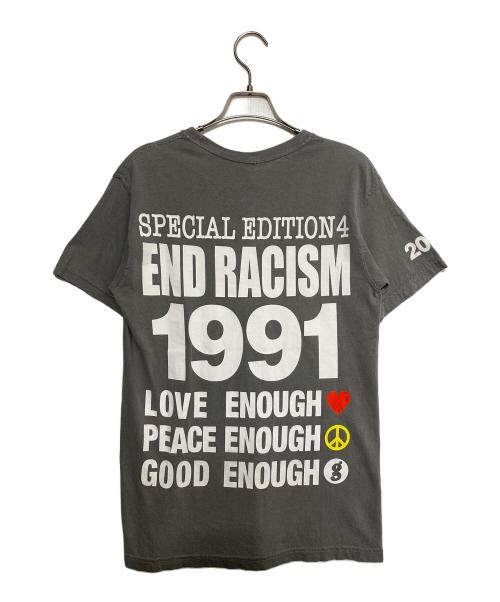 GOODENOUGH（グッドイナフ）GOODENOUGH (グッドイナフ) Infinite Archives (インフィナイトアーカイブズ) END RACISM TEE (エンド レイシズム ティー シャツ) グレー サイズ:Sの古着・服飾アイテム
