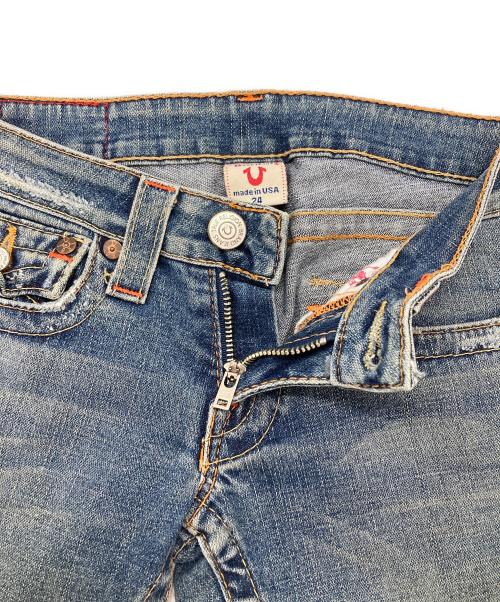 TRUE RELIGION（トゥルー レリジョン）TRUE RELIGION (トゥルー レリジョン) フレアデニム インディゴ サイズ:61CM(w24)の古着・服飾アイテム