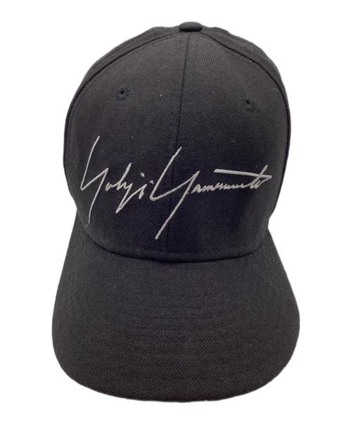 YOHJI YAMAMOTO（ヨウジヤマモト）YOHJI YAMAMOTO (ヨウジヤマモト) New Era (ニューエラ) キャップ ブラックの古着・服飾アイテム
