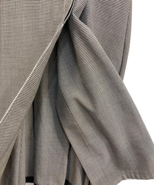 support surface（サポートサーフェス）support surface (サポートサーフェス) 千鳥ラップスカート ブラック サイズ:１の古着・服飾アイテム