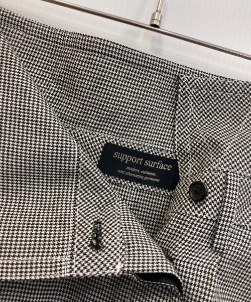 support surface（サポートサーフェス）support surface (サポートサーフェス) 千鳥ラップスカート ブラック サイズ:１の古着・服飾アイテム
