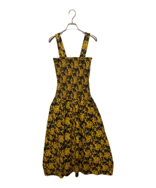 PROENZA SCHOULER（プロエンザ スクーラー）PROENZA SCHOULER (プロエンザ スクーラー) Sunflower Poplin Smocked Dress マスタード サイズ:2 未使用品の古着・服飾アイテム