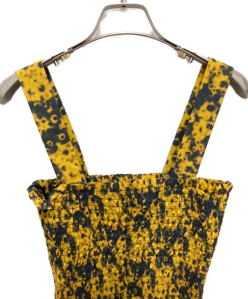 PROENZA SCHOULER（プロエンザ スクーラー）PROENZA SCHOULER (プロエンザ スクーラー) Sunflower Poplin Smocked Dress マスタード サイズ:2 未使用品の古着・服飾アイテム
