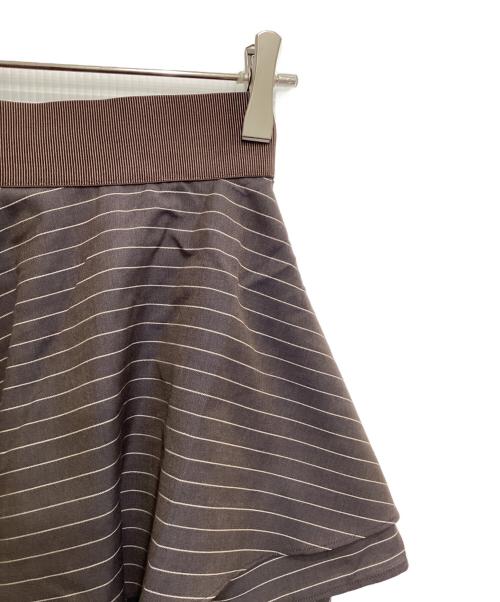 support surface（サポートサーフェス）support surface (サポートサーフェス) ラッフルドレープスカート ブラウン サイズ:１の古着・服飾アイテム