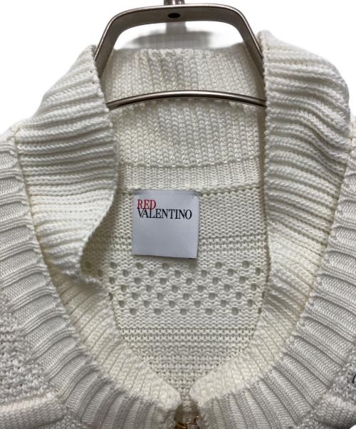RED VALENTINO（レッドヴァレンティノ）RED VALENTINO (レッドヴァレンティノ) はしごリボンカーディガン ホワイト サイズ:Free　　　　の古着・服飾アイテム