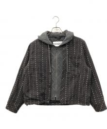 PERVERZE（パーバーズ）の古着「Double Puffer Shirt」｜ブラウン