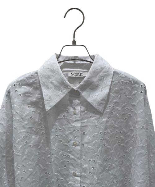 SoSUE（ソースー）SoSUE (ソースー) journal standard luxe (ジャーナルスタンダード ラックス) SHIRT ANTONIA LACE ホワイト サイズ:ONESIZEの古着・服飾アイテム