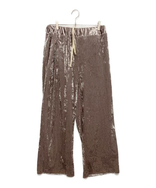 journal standard luxe（ジャーナルスタンダード ラックス）journal standard luxe (ジャーナルスタンダード ラックス) ベロア イージーパンツ グレー サイズ:freeの古着・服飾アイテム