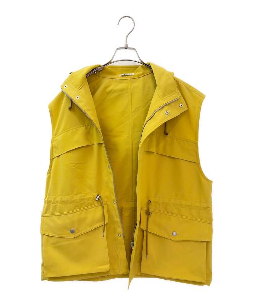 AURALEE（オーラリー）AURALEE (オーラリー) WOOL MAX CANVAS OVER VEST マスタードイエロー サイズ:4の古着・服飾アイテム