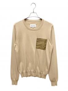 Maison Margiela（メゾンマルジェラ）の古着「シースルーポケット ニット」｜ベージュ