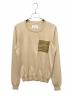 Maison Margiela（メゾンマルジェラ）の古着「シースルーポケット ニット」｜ベージュ