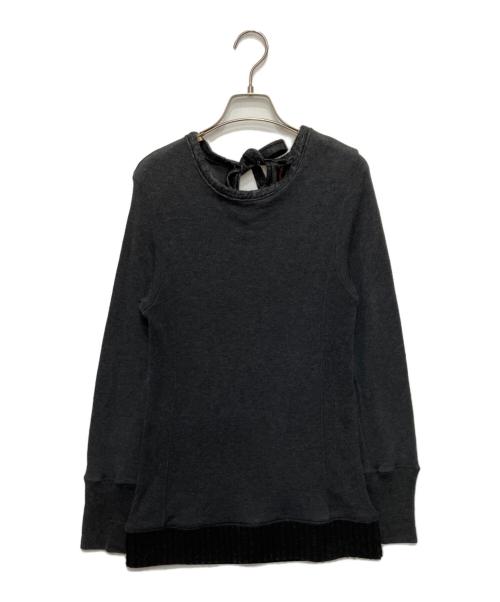UNDERCOVER（アンダーカバー）UNDERCOVER (アンダーカバー) Arts&Crafts期アーカイブ裾リブスウェット グレー サイズ:2の古着・服飾アイテム